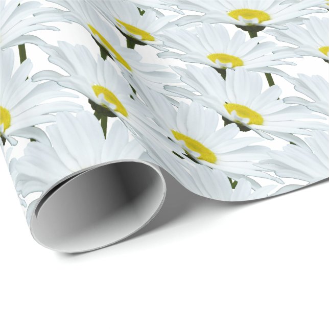 Daisy Wrapping Paper Daisy Blume Gift Paper Geschenkpapier (Rolleneckpunkt)