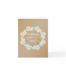 Daisy Wreath and Flying Bumble Bee Vielen Dank