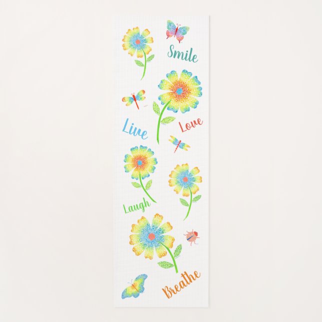 Daisy Yoga Mat Yogamatte (Vorderseite)