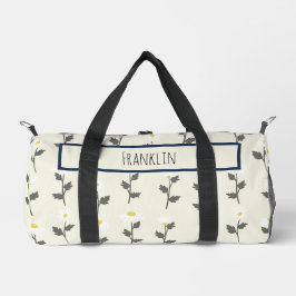 Daisy Zeichnend I Individuelle Name Duffle Bag
