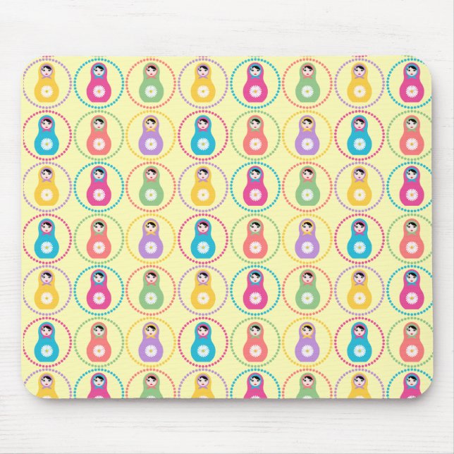 Daisyflower-Muster Mousepad (Vorne)
