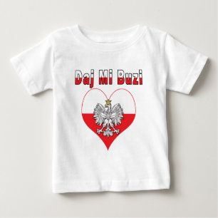 Daj Mi Buzi Eagle Heart Baby T-shirt