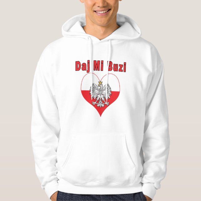 Daj Mi Buzi Eagle Heart Hoodie (Vorderseite)