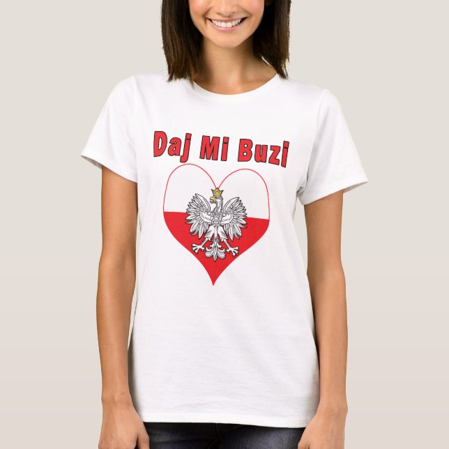 Daj Mi Buzi Eagle Heart T-Shirt (Vorderseite)