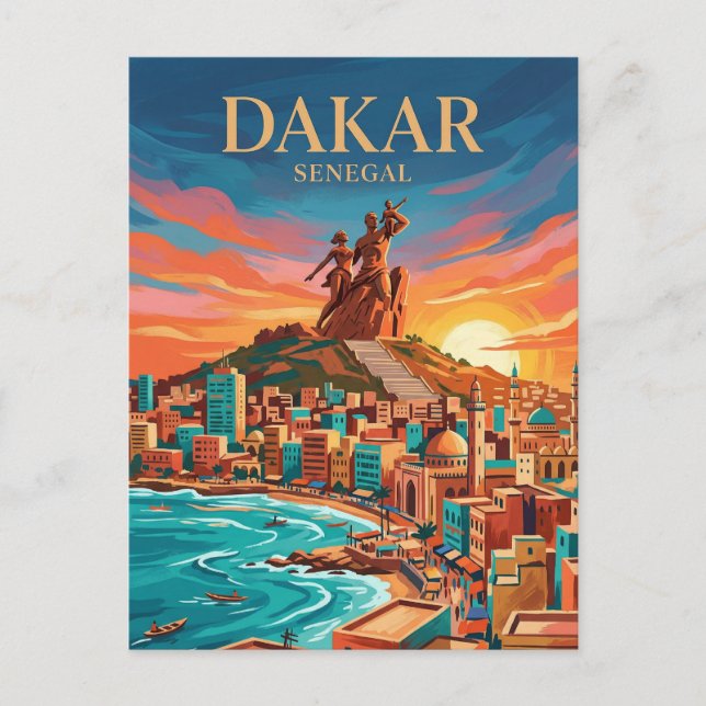 Dakar-Halbinsel Senegal Postkarte (Vorderseite)