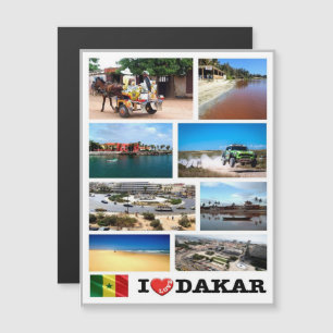 Dakar I Liebe - Senegal - Magnetkarte