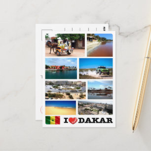 Dakar I Love - Senegal - Postkarte