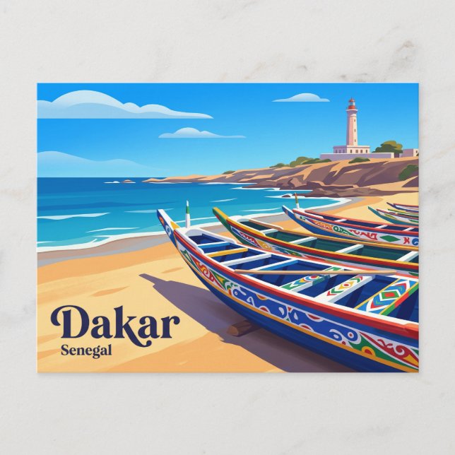 Dakar Senegal Postkarte (Vorderseite)