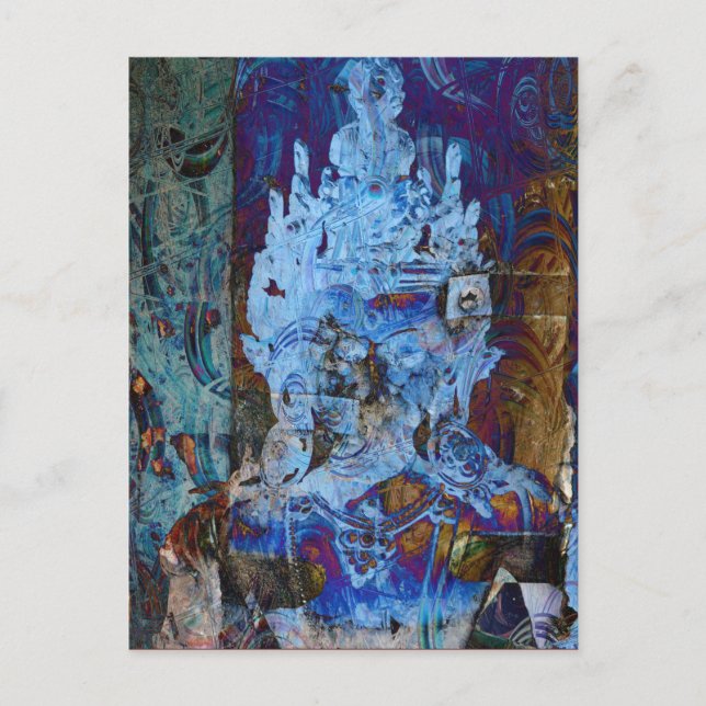 Dakini-Emanation Blau-Träumer Postkarte (Vorderseite)