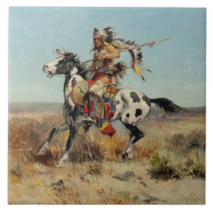"Dakota Chief" von Charles M Russell Fliese