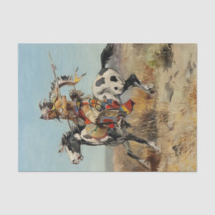 "Dakota Chief" von Charles M Russell Seidenpapier