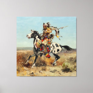 „Dakota Chief“ Western Art von Charles M. Russell Leinwanddruck