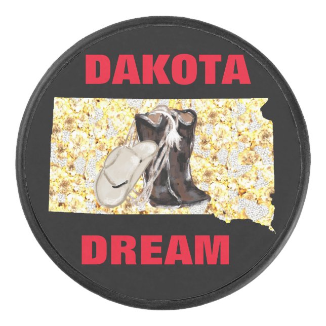 DAKOTA DREAM EISHOCKEY PUCK (Vorderseite)