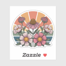 Dakota Floral Wildflower Aufkleber