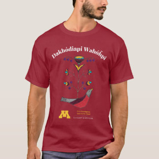 Dakota Language Nest Maroon T-Shirt