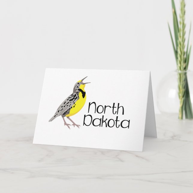 Dakota Meadowlark Karte (Vorderseite)