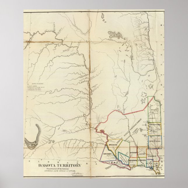 Dakota-Territorium Poster (Vorne)