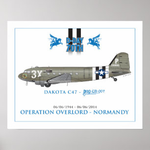 DAKOTAC47 SKYTRAIN - SCHLEPPEN Sie sie OOT Poster