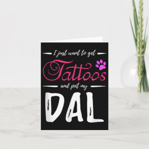 Dal Dog Lover Tattoo Funny Dalmatiner Dog Mama Ges Karte