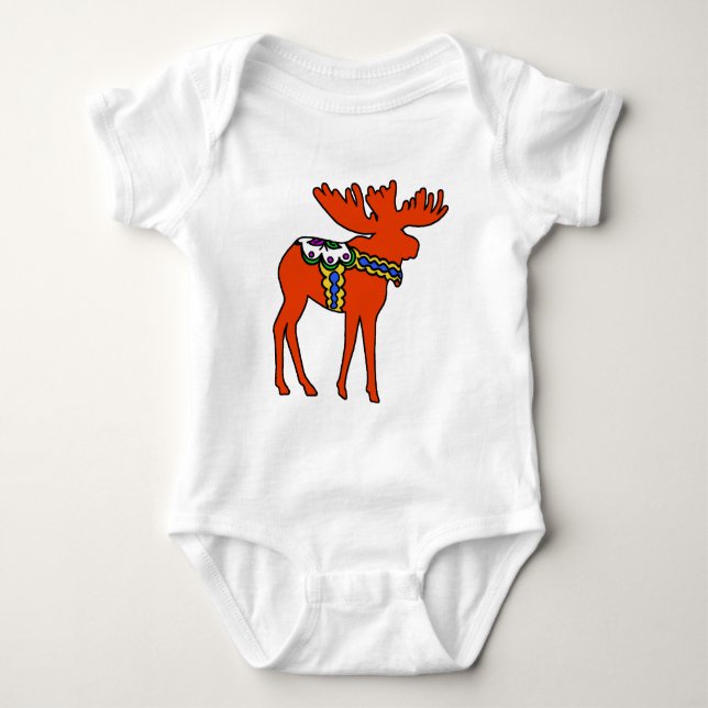 Dala Elche Baby Strampler (Vorderseite)