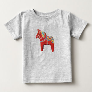 Dala Horse Baby Bodysuit Baby T-shirt