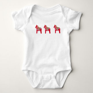 Dala Horse Baby Clothes Strampler