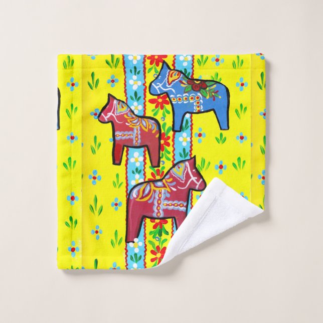 Dala Horse Bath Badhandtuch Set (Waschlappen)