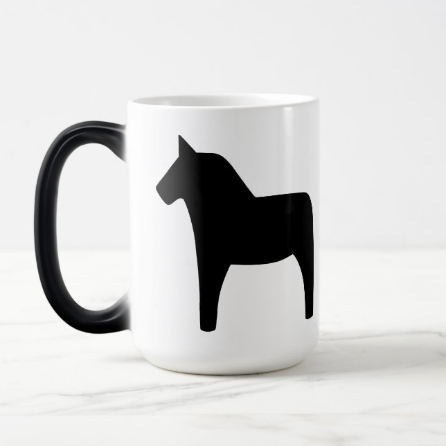 Dala Horse Black Magic Tasse (Links)