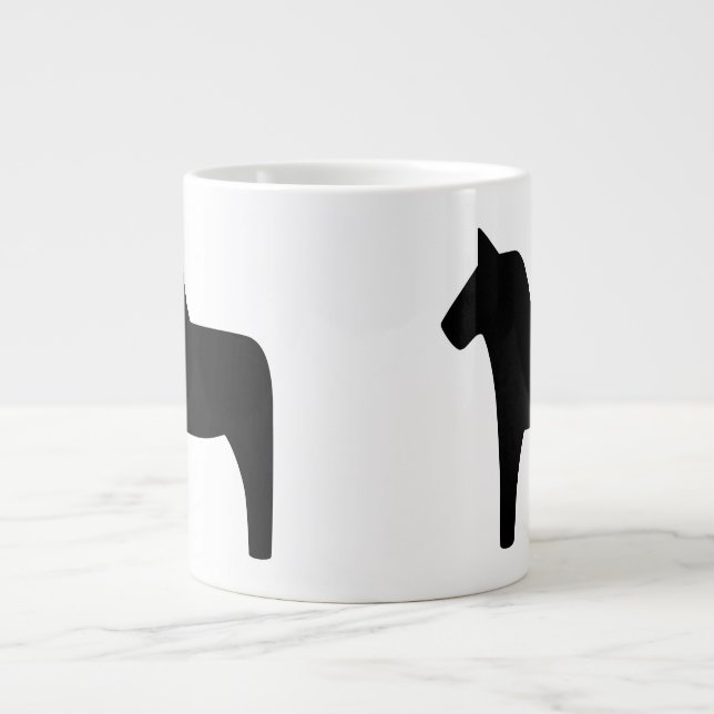 Dala Horse Black Specialty Tasse (Vorderseite)