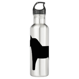 Dala Horse Black Water Flasche Edelstahlflasche