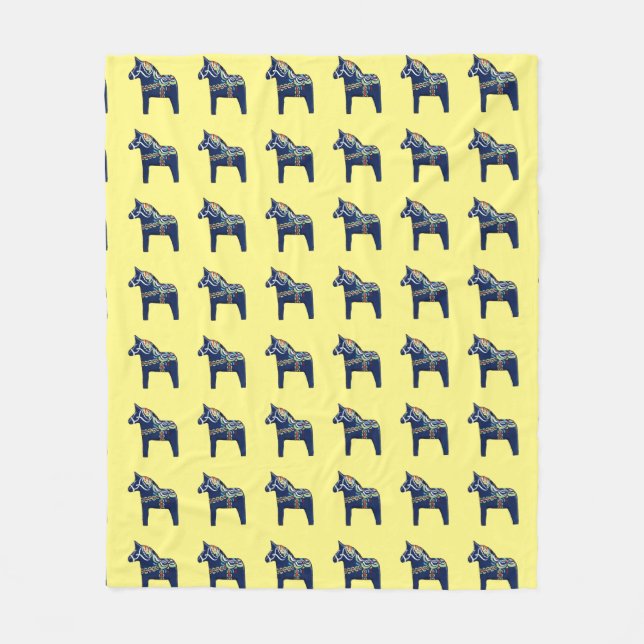 Dala Horse Blanket Fleecedecke (Vorderseite)