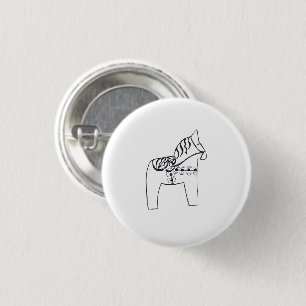 Dala Horse Button