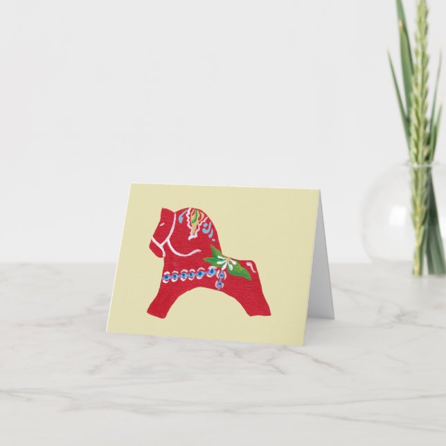 Dala Horse Collectors Notecard Karte (Vorderseite)
