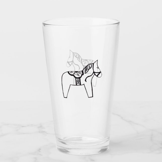 Dala Horse Glas (Vorderseite)