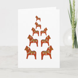 Dala Horse Holiday Card Feiertagskarte