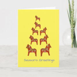 Dala Horse Holiday Card Feiertagskarte