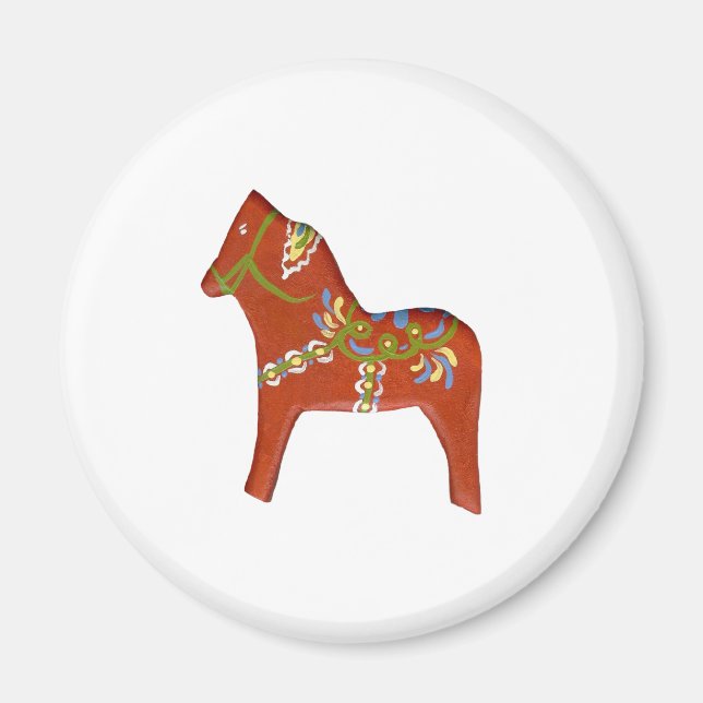 Dala Horse Magnet (Vorne)