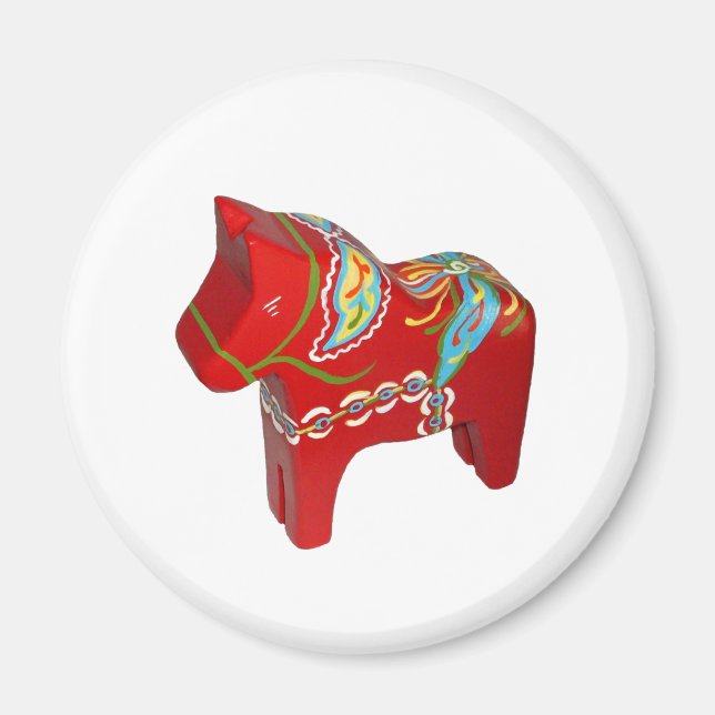 Dala Horse Magnet (Vorne)