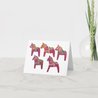 Dala Horse Notecard Karte