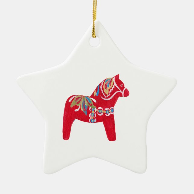 Dala Horse Ornament (Vorne)