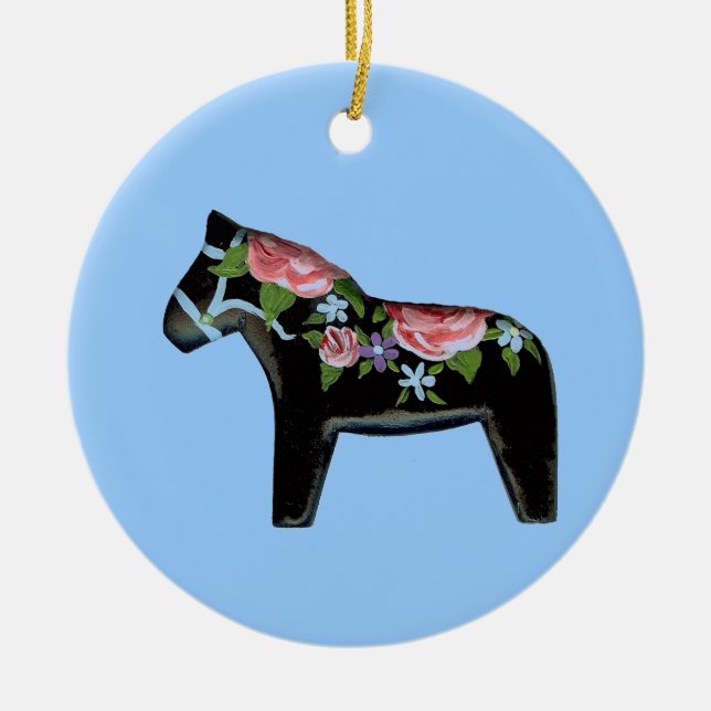 Dala Horse Ornament (Vorne)