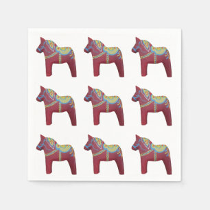 Dala Horse Paper Napkins Serviette
