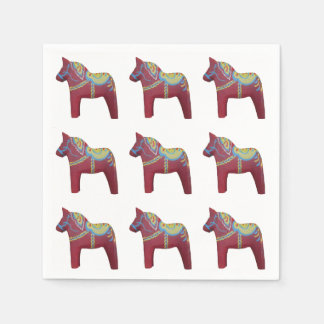 Dala Horse Paper Napkins Serviette