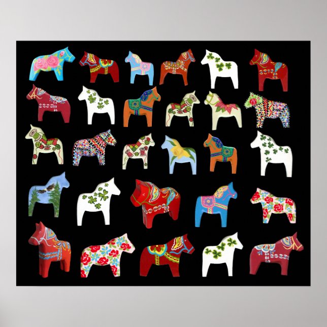 Dala Horse Poster (Vorne)