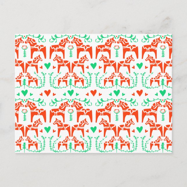 Dala Horse Postkarte (Vorderseite)