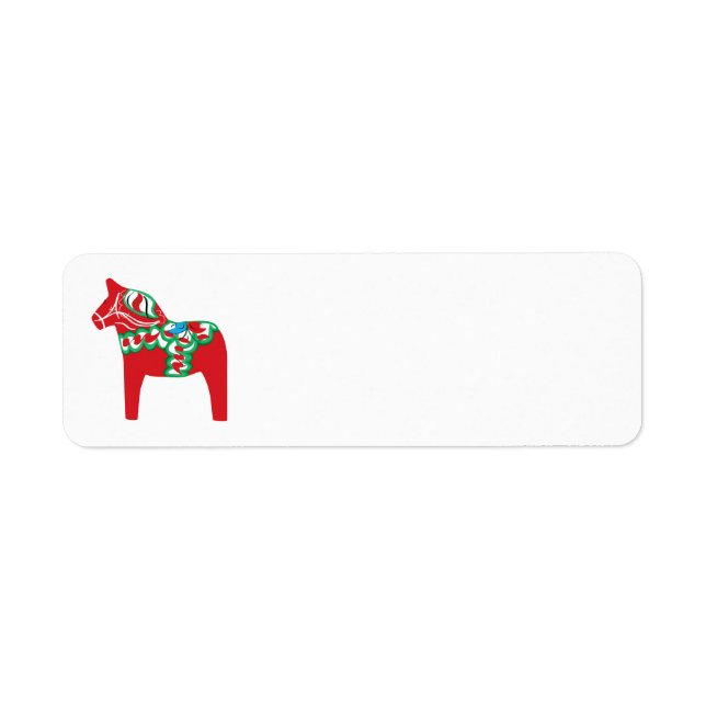 Dala Horse Return Labels (Vorne)