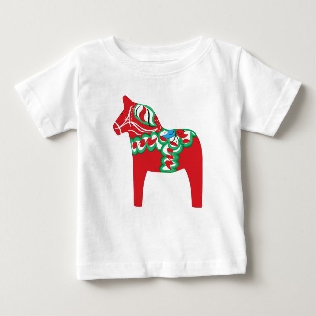 Dala Horse Säugling T - Shirt (Vorderseite)