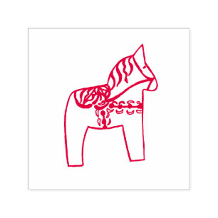 Dala Horse Self Inking Briefmarke Permastempel