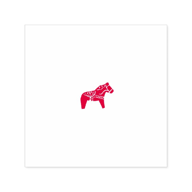 Dala Horse Self Inking Rubber Briefmarke Permastempel (Design)