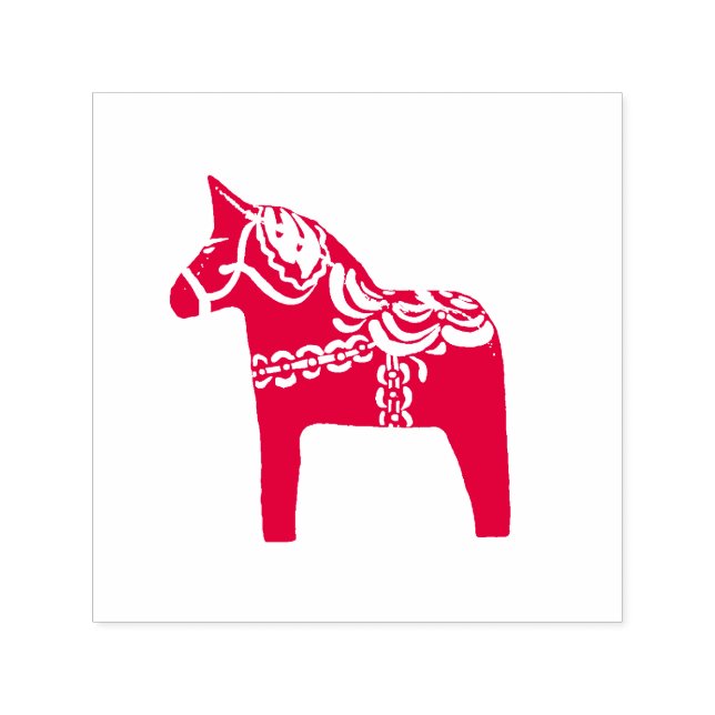 Dala Horse Self Inking Rubber Briefmarke Permastempel (Design)